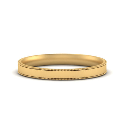 Stepped Edge Comfort Fit Flat Mens Band Fascinating Diamonds