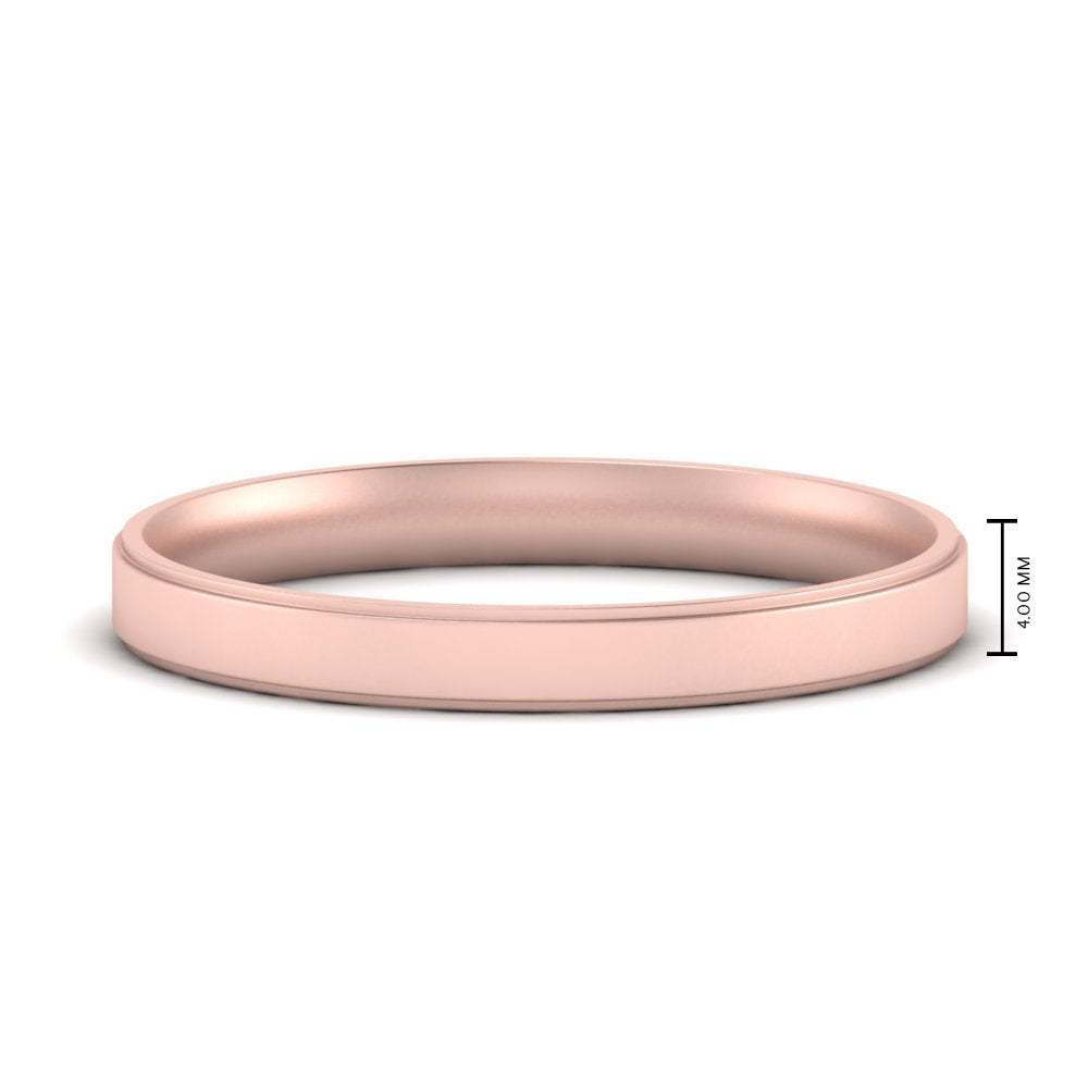 Steps Edge Comfort Fit Mens Band Fascinating Diamonds
