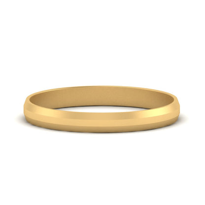 Wedding Band Beveled Edge Matte Fascinating Diamonds