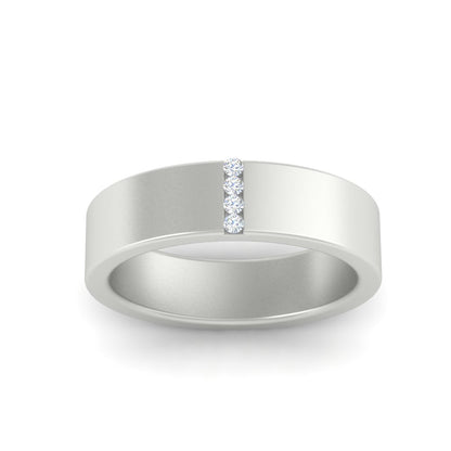 4 Stone Diamond Wedding Band Ring Fascinating Diamonds