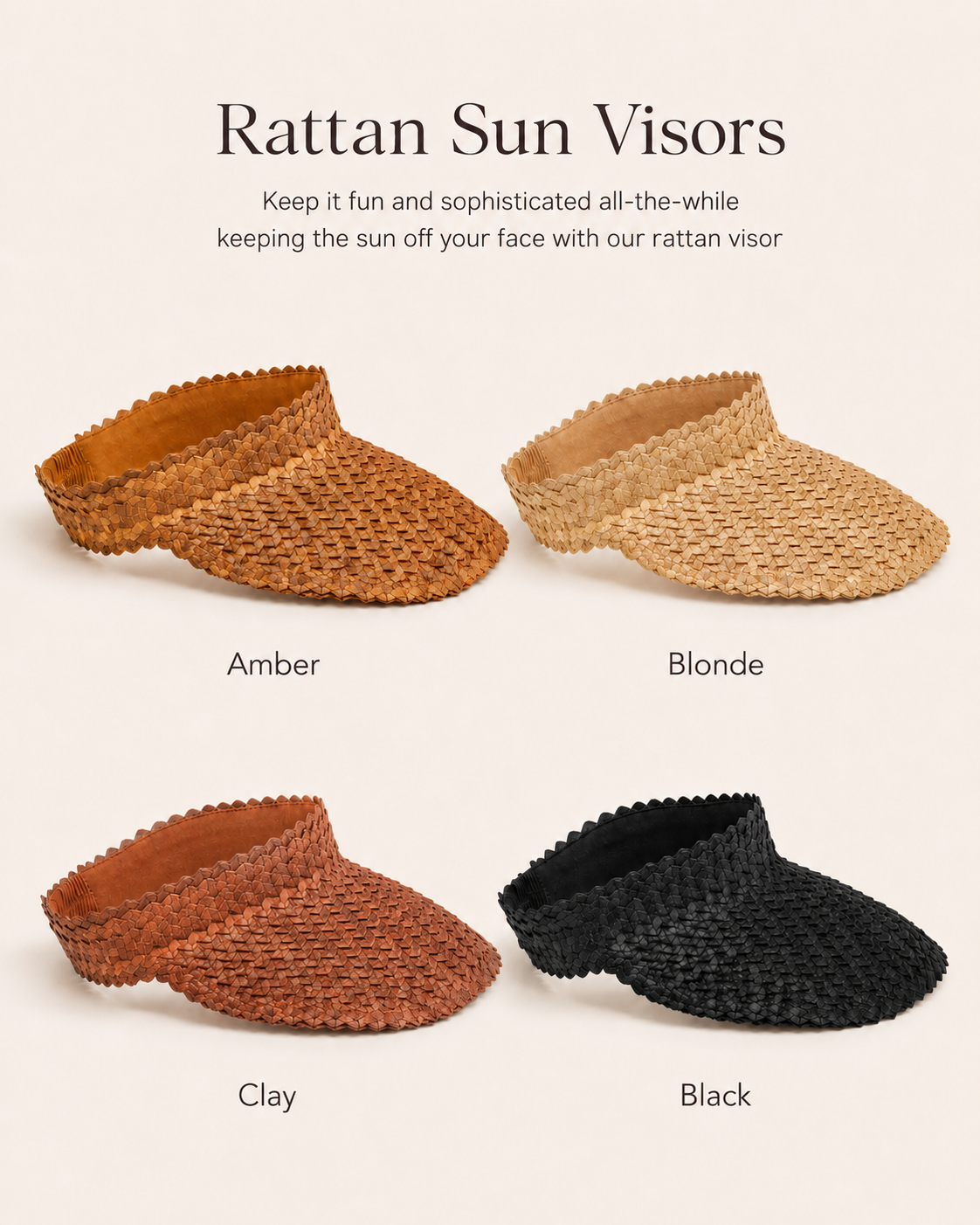 Rattan Sun Visors Village Thrive