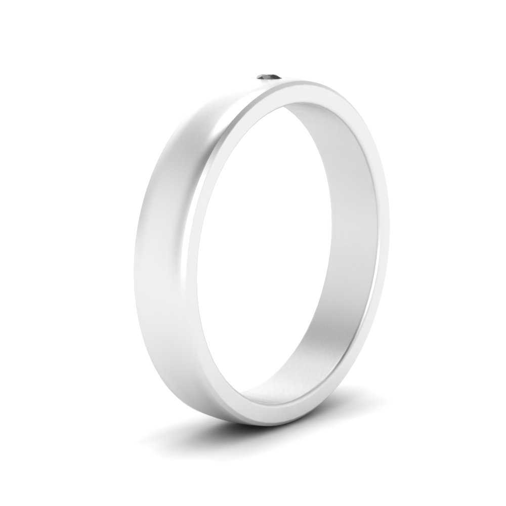 Round Diamond Classic Mens Band Fascinating Diamonds