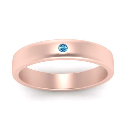 Round Diamond Classic Mens Band Fascinating Diamonds