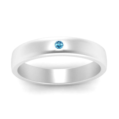 Round Diamond Classic Mens Band Fascinating Diamonds