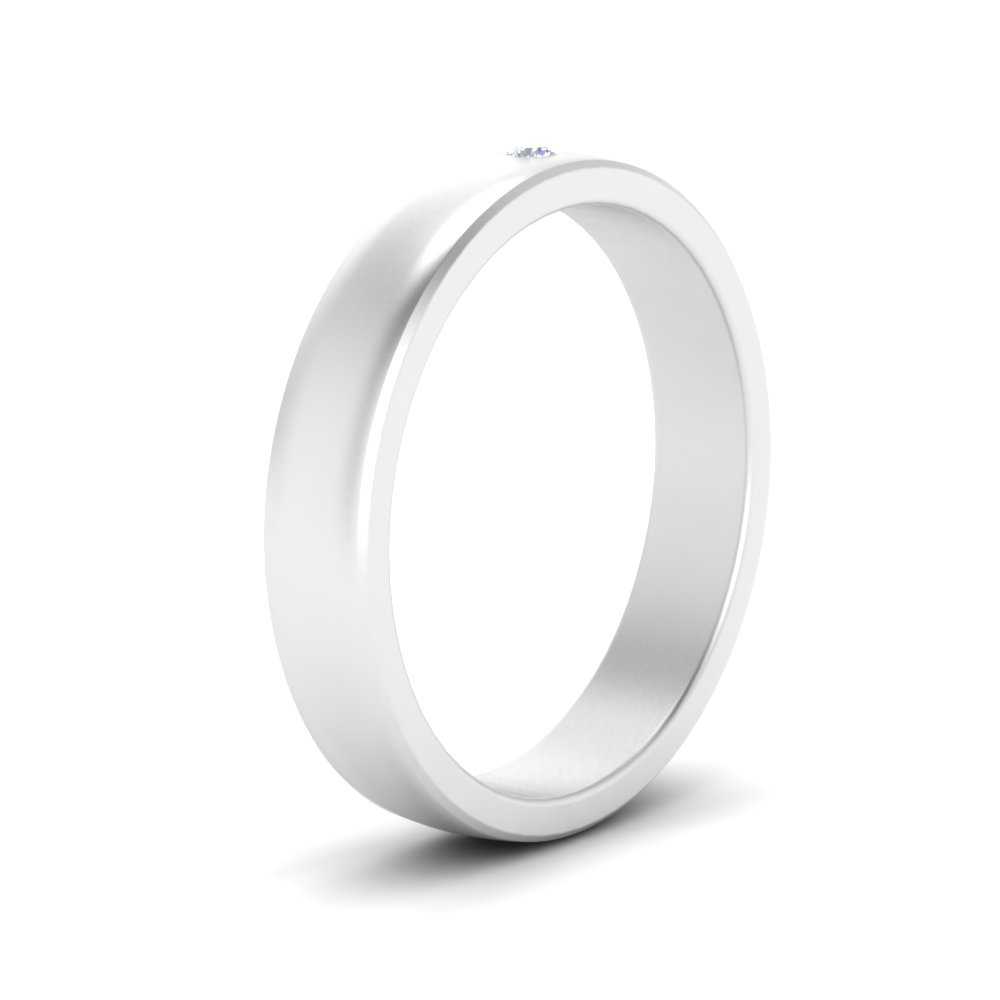 Round Diamond Classic Mens Band Fascinating Diamonds