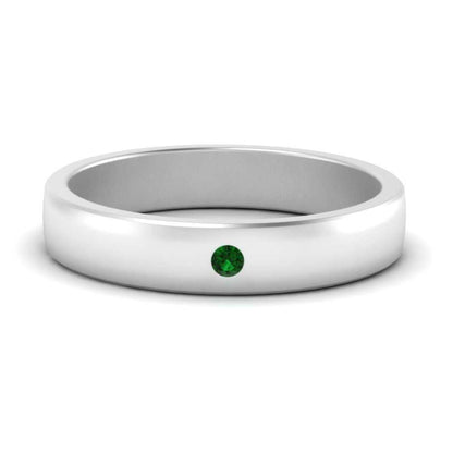 Round Diamond Classic Mens Band Fascinating Diamonds