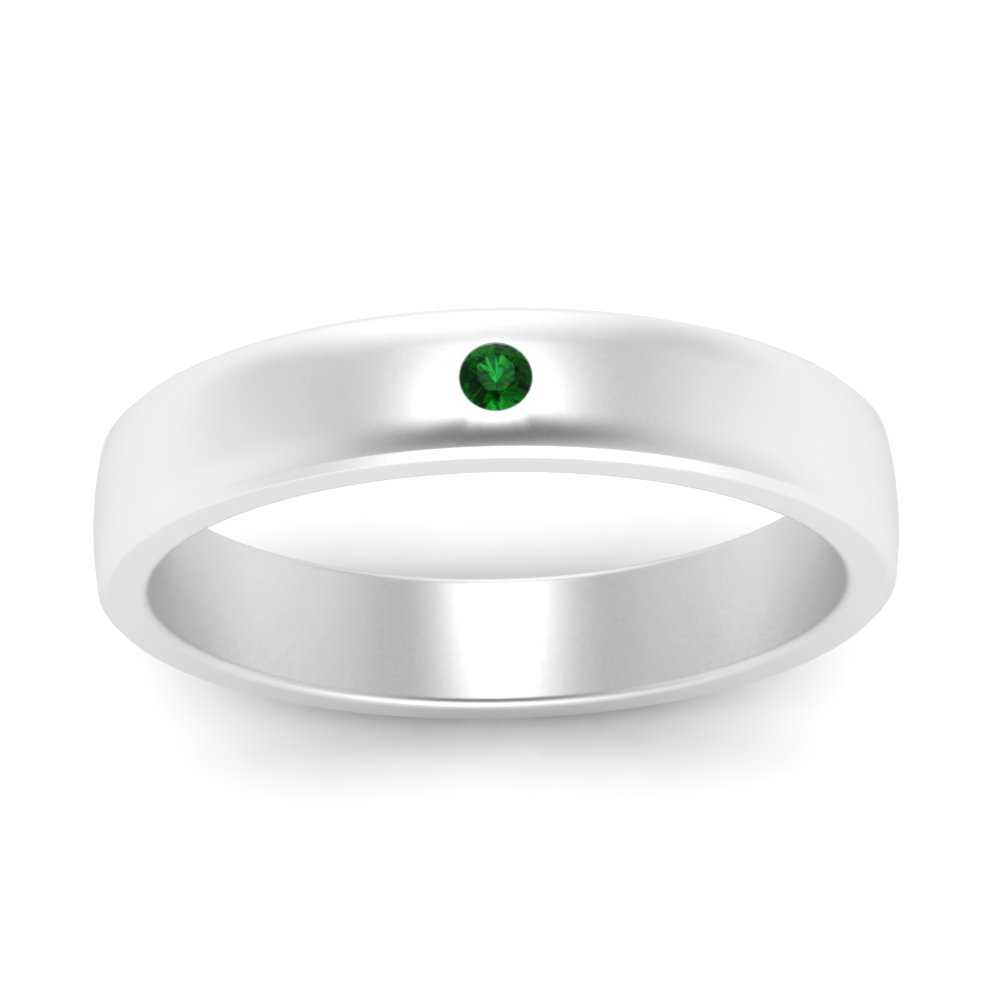 Round Diamond Classic Mens Band Fascinating Diamonds