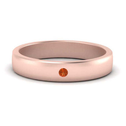Round Diamond Classic Mens Band Fascinating Diamonds