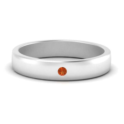 Round Diamond Classic Mens Band Fascinating Diamonds