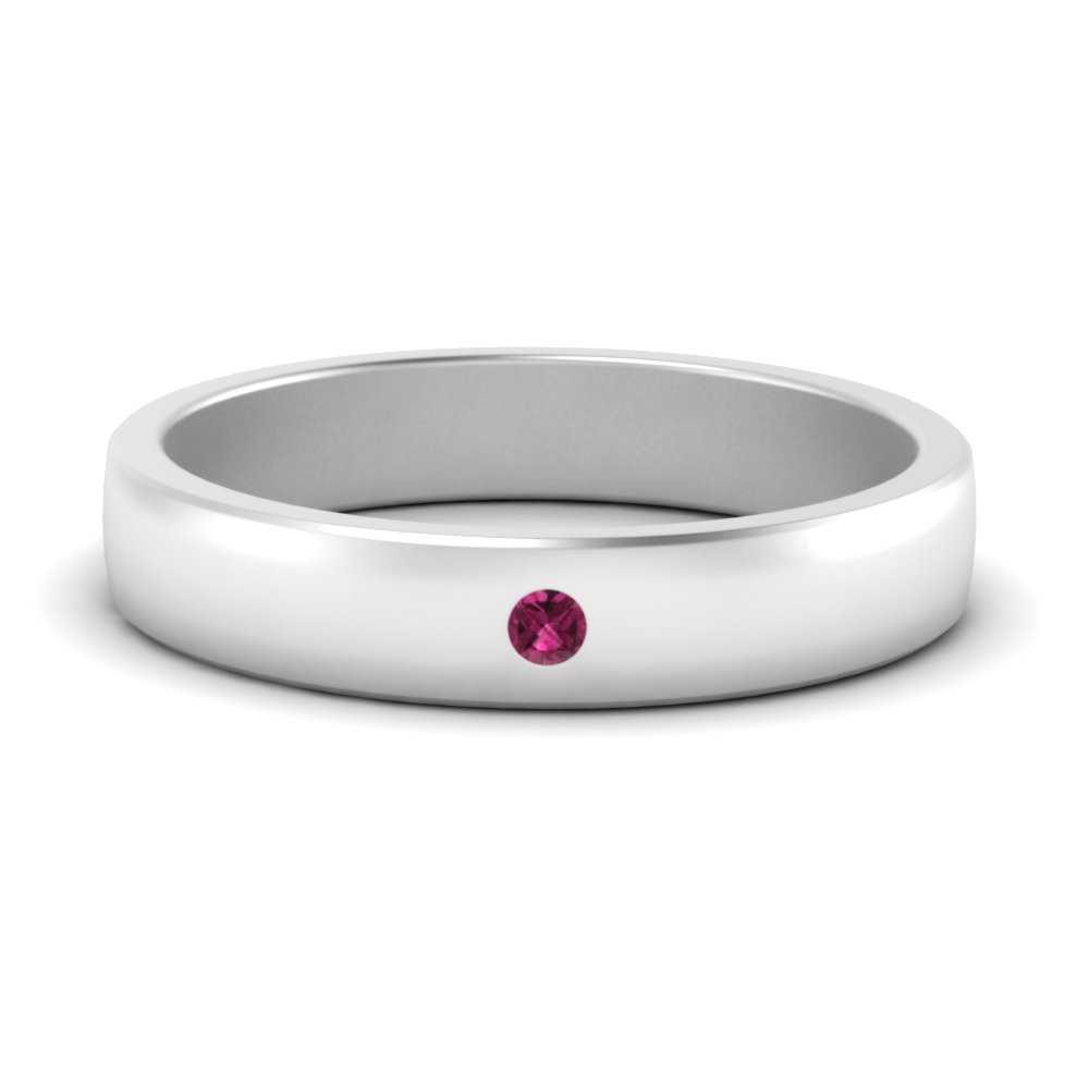 Round Diamond Classic Mens Band Fascinating Diamonds