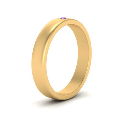 Round Diamond Classic Mens Band Fascinating Diamonds