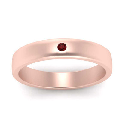 Round Diamond Classic Mens Band Fascinating Diamonds