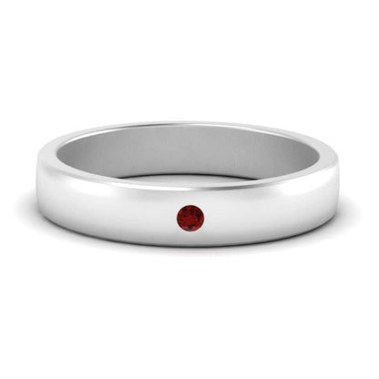 Round Diamond Classic Mens Band Fascinating Diamonds