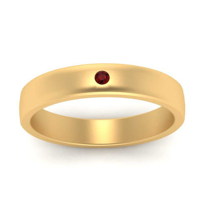 Round Diamond Classic Mens Band Fascinating Diamonds