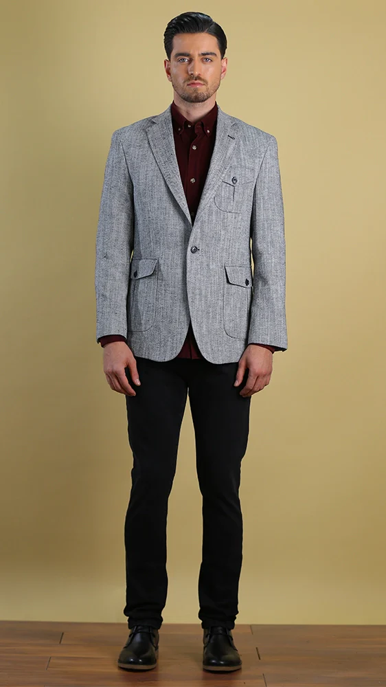 Bespoke Blazer (Black) Bright Moons