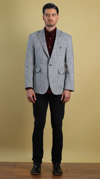 Bespoke Blazer (Black) Bright Moons