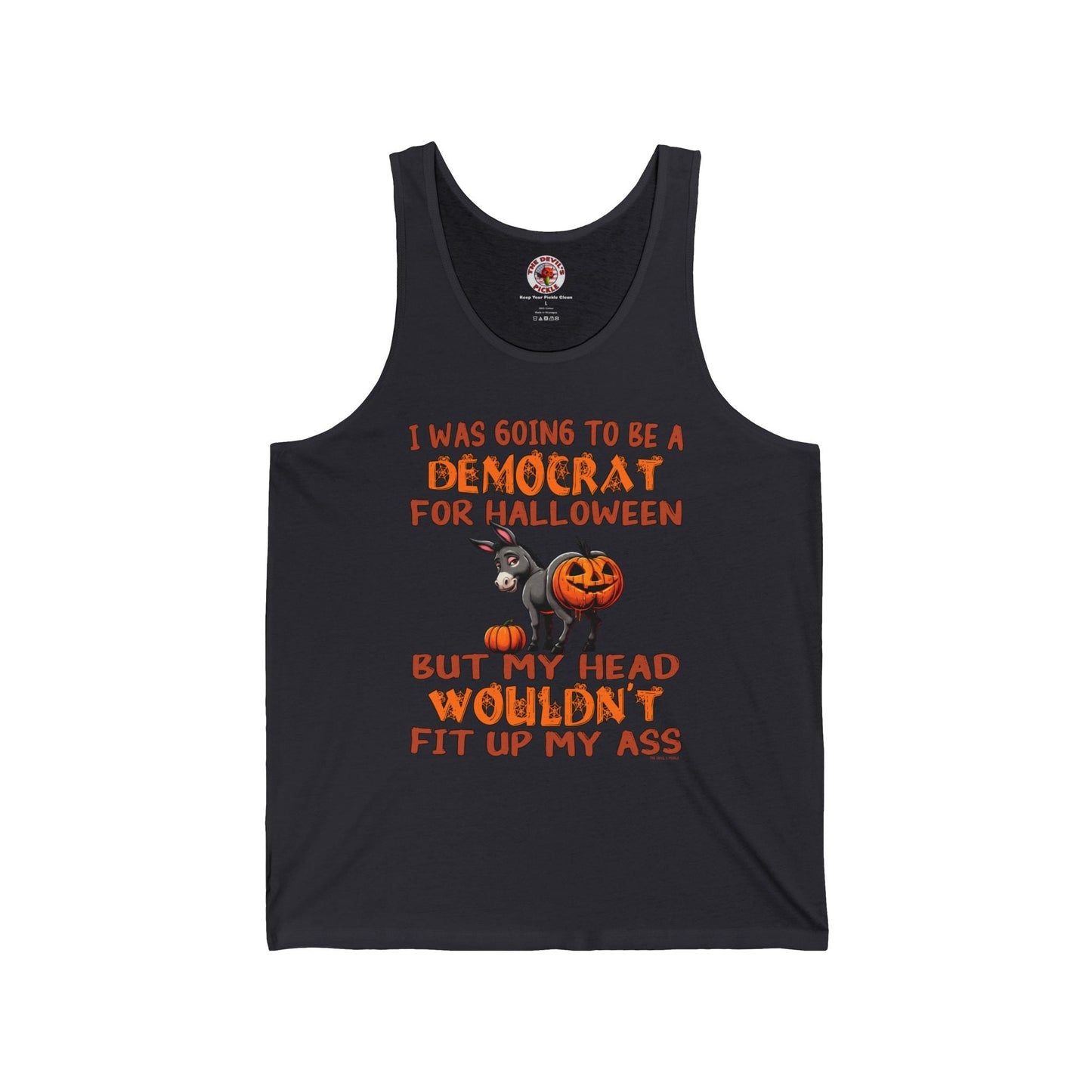 Democrat for Halloween Tank Top The Devil's Pickle