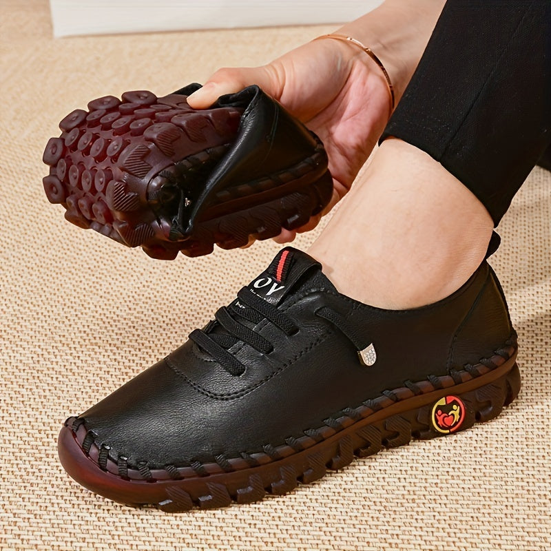 Spring/Autumn 2022 New Style Soft Sole Casual Mom Shoes, Flat Shoes for Women, Breathable and Comfortable Genuine Dance Shoes for Square Dancing, Women Shoes NovaCart