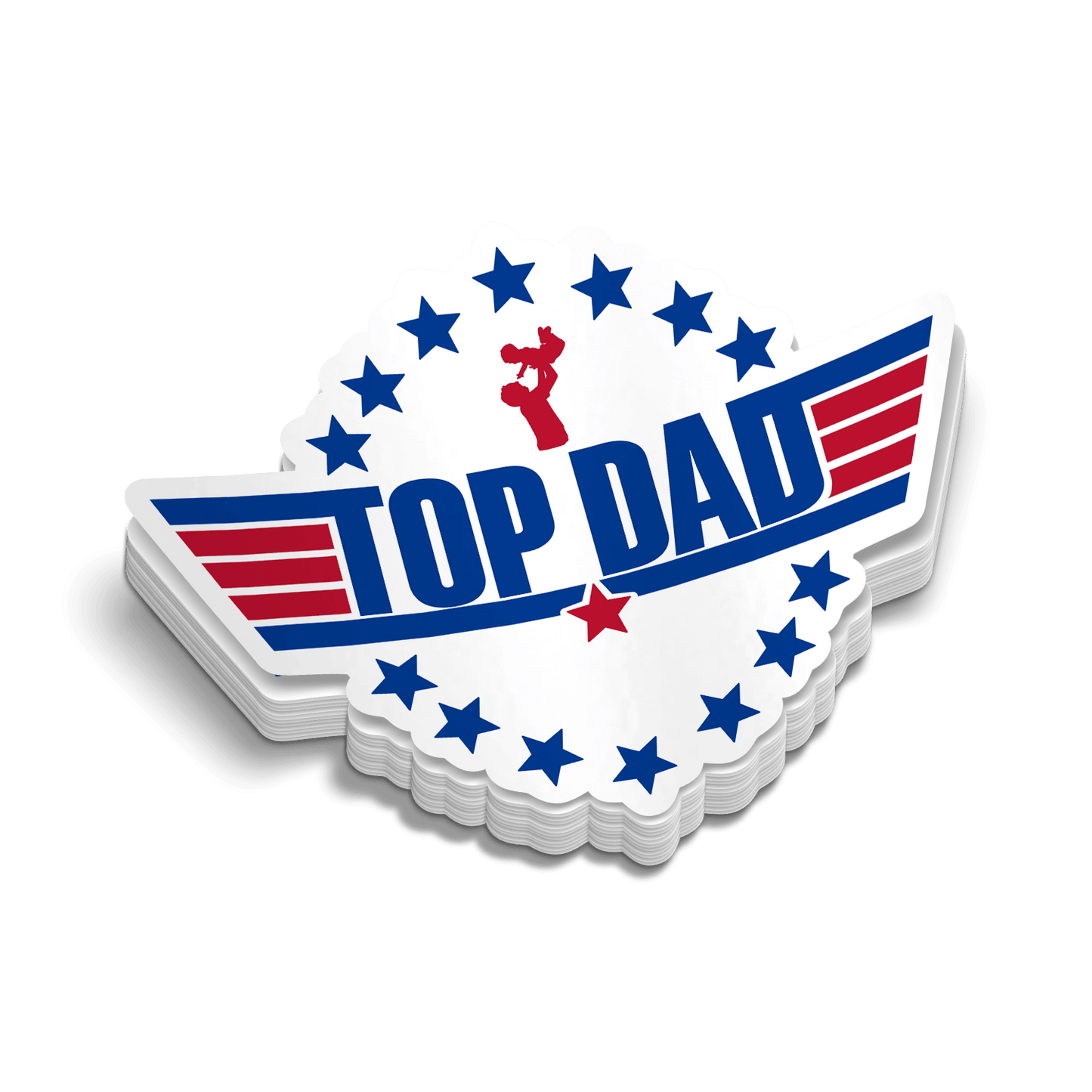 Top Dad - Hard Hat Decal Armed American Supply