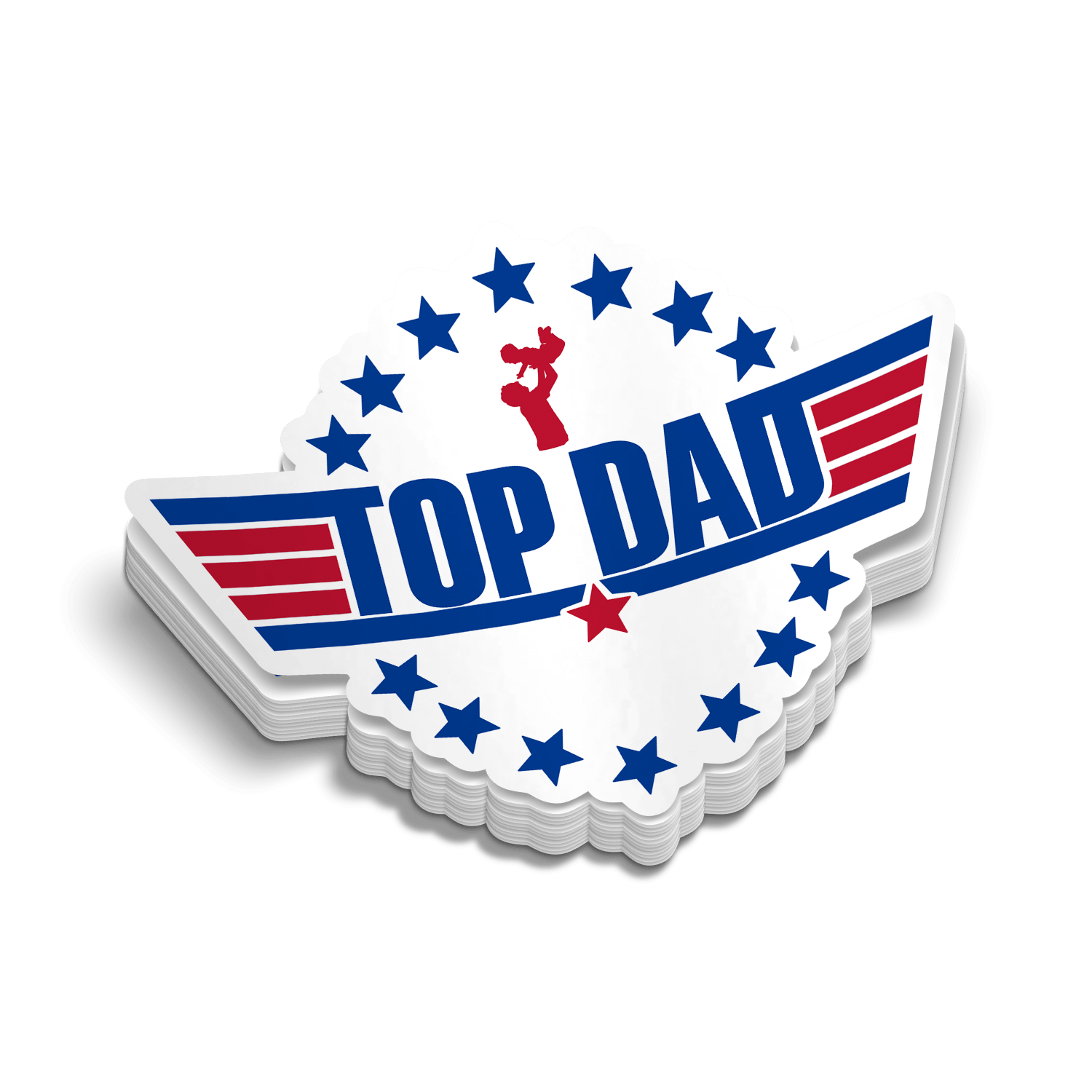 Top Dad - Hard Hat Decal Armed American Supply