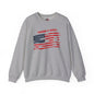 Raise It High American Flag Crewneck Sweatshirt The Devil's Pickle