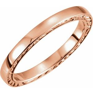 14K Rose Band Size 7 Ethereal Legacy Boutiques