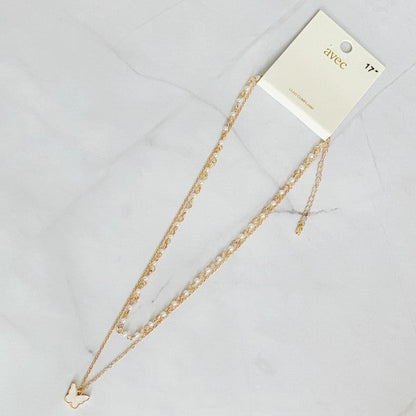 Layered Pearl Chain Butterfly Necklace Shop Style & More | Fresh Looks, Everyday Deals & Free Shipping
