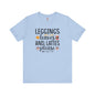 Leggings Leaves and Lattes Please T-Shirt