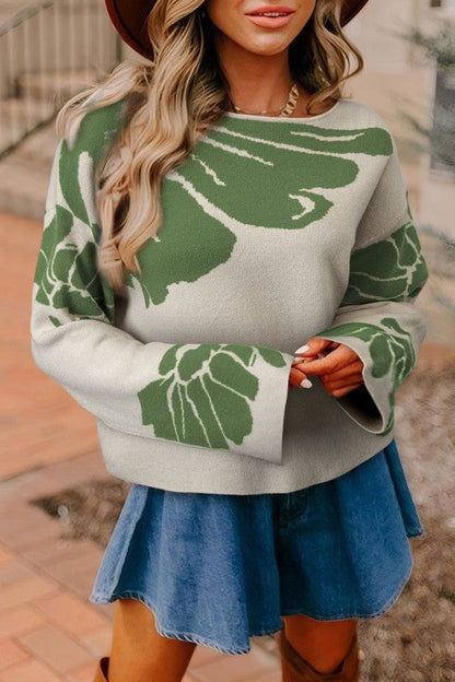 Floral Wide Sleeve Sweater Shop Style & More | Fresh Looks, Everyday Deals & Free Shipping