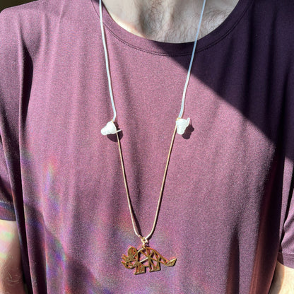 Geo Dino Earplug Necklace Wook Plugs