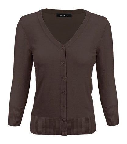 V-Neck Button Down Knit Cardigan Sweater Shop Style & More | Fresh Looks, Everyday Deals & Free Shipping