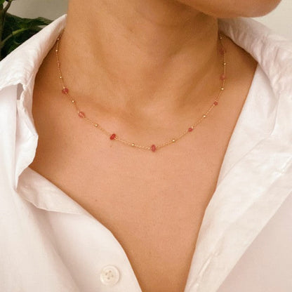 Dainty Precious Stone Bead Necklace Shop Style & More | Fresh Looks, Everyday Deals & Free Shipping
