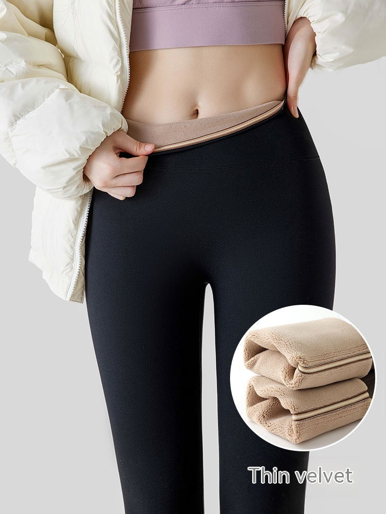 Fleece-Lined High-Waist Hip-Lift Leggings for Women FitiqueFit