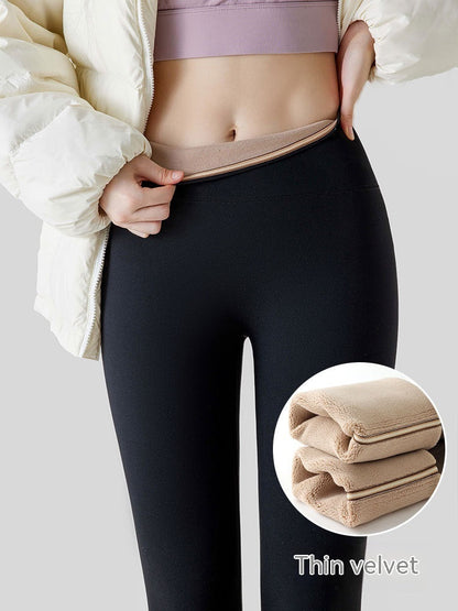 Fleece-Lined High-Waist Hip-Lift Leggings for Women FitiqueFit