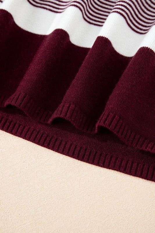 Stripe Colorblock Patchwork Dolman Sleeve Sweater Shop Style & More | Fresh Looks, Everyday Deals & Free Shipping