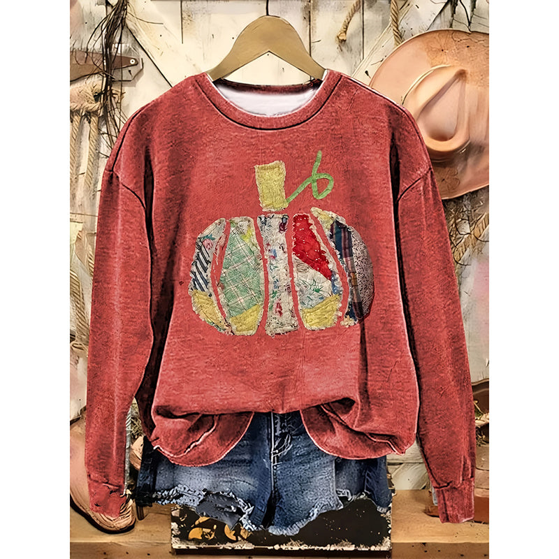 Women's Halloween Pumpkin Print T-Shirt FitiqueFit