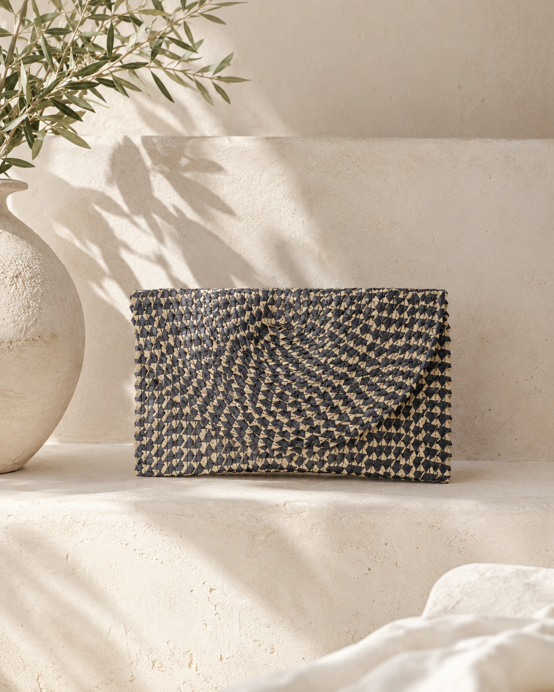 Ombre Rattan Clutch Village Thrive