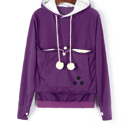 Cat Lovers Hoodie – Unisex Casual Cat Graphic Pullover FitiqueFit