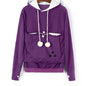 Cat Lovers Hoodie – Unisex Casual Cat Graphic Pullover FitiqueFit