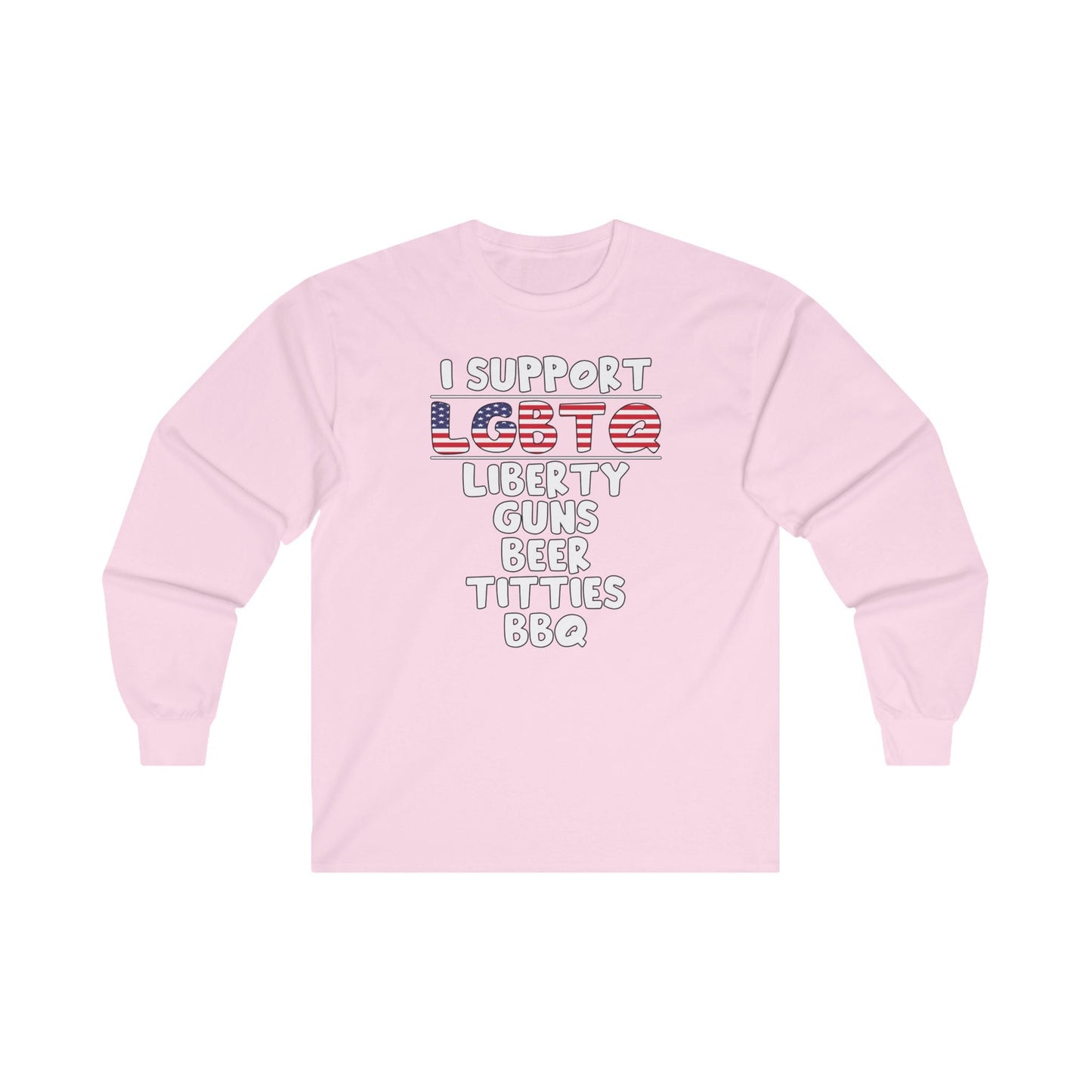 I Support LGBTQ Long Sleeve Tee The Devil's Pickle