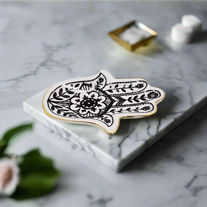 Sacred Hamsa Trinket Tray Fitkitty Culture Athleisure Wear, Yoga Wear & Women's Clothing