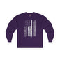 American Grunge Flag Long Sleeve Tee The Devil's Pickle