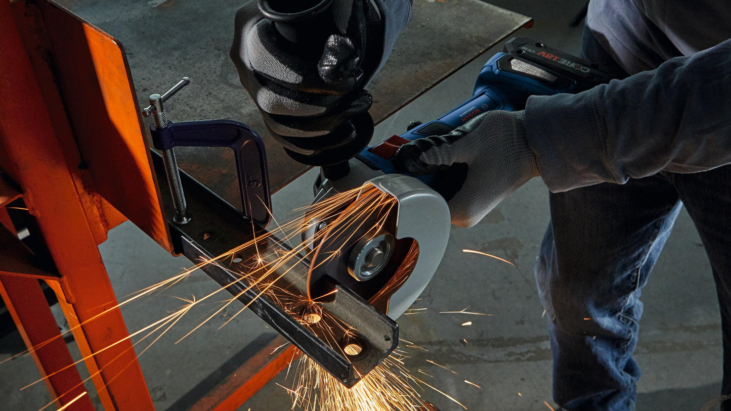 BOSCH GWS18V-8N 18V Brushless 4-1/2 In. Angle Grinder with Slide Switch (Bare Tool) VM Hardware