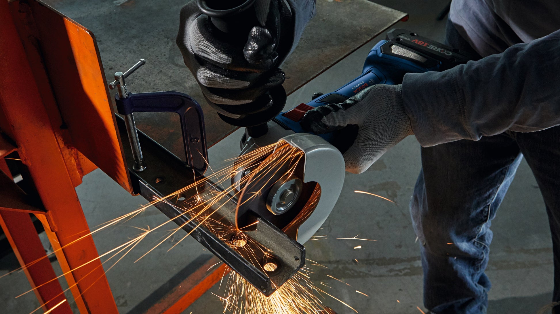 BOSCH GWS18V-8N 18V Brushless 4-1/2 In. Angle Grinder with Slide Switch (Bare Tool) VM Hardware