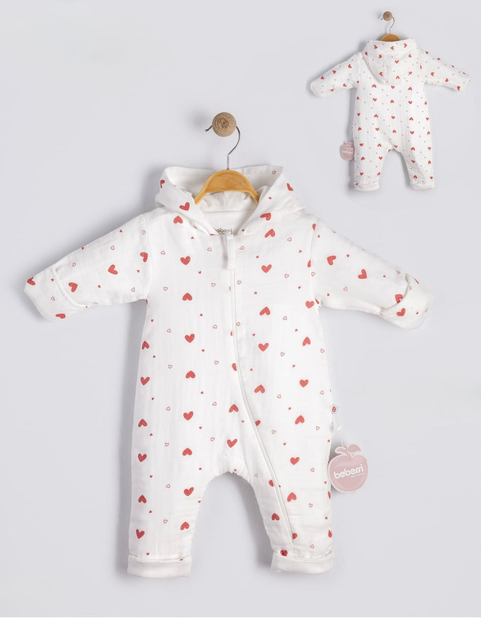 Sweetheart Hooded Onesie Honey and Hive