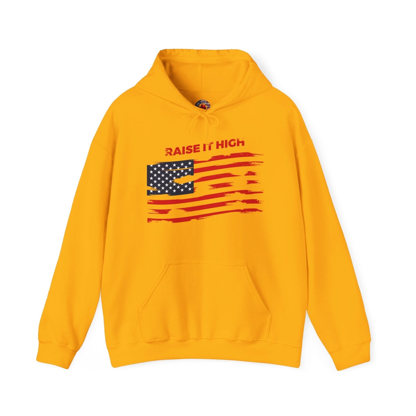 Raise It High American Flag Hooded Sweatshirt The Devil's Pickle