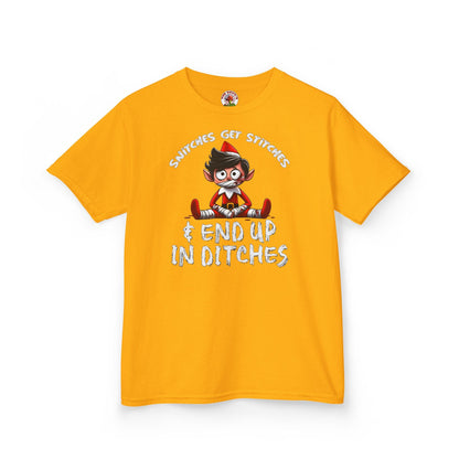Snitches Get Stitches Kids T-Shirt