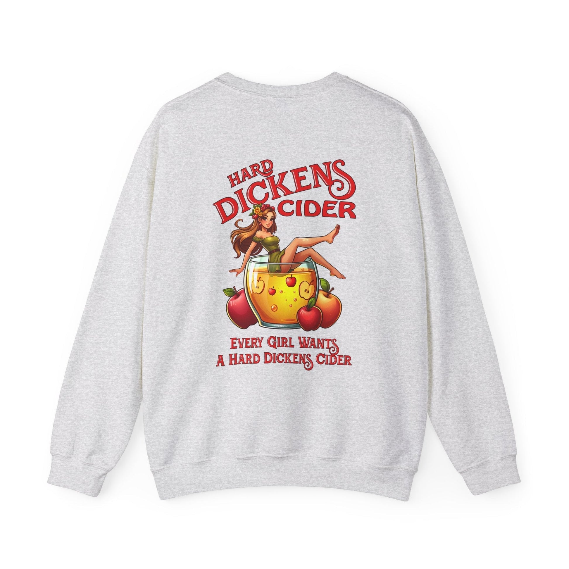 Hard Dickens Cider Front/Back Crewneck Sweatshirt The Devil's Pickle