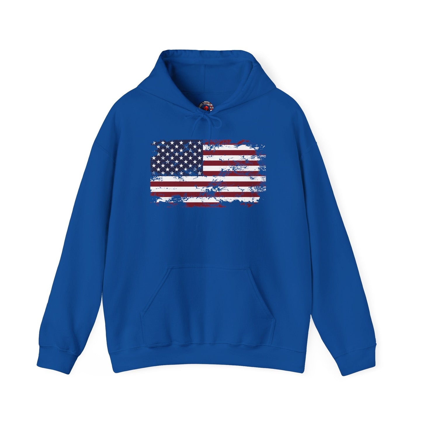 Vintage Style American Flag Hooded Sweatshirt The Devil's Pickle