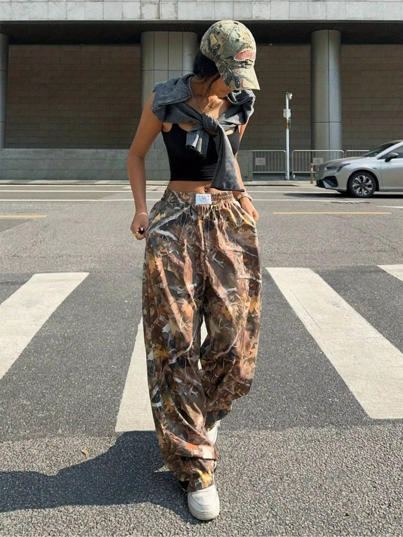 Women's Y2K Camouflage Cargo Pants FitiqueFit